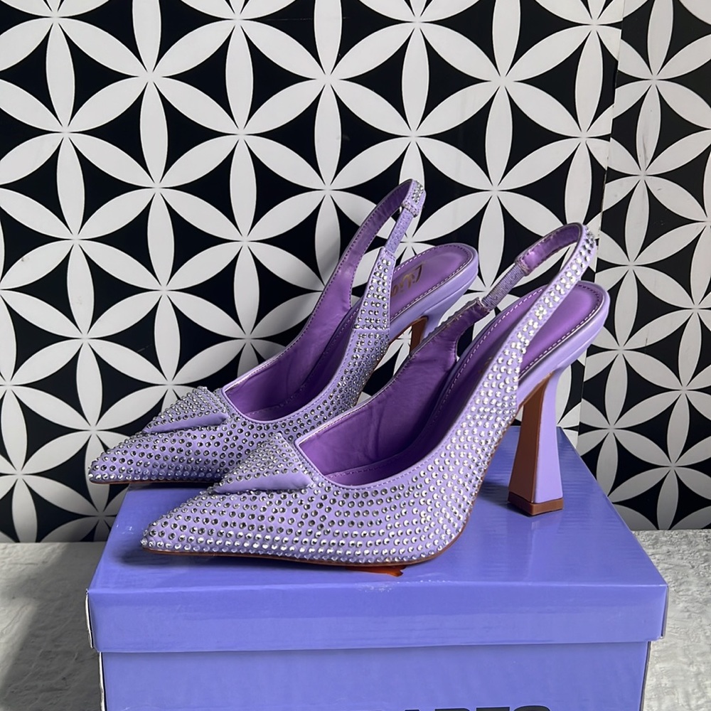 Sparkly Lavender Heels